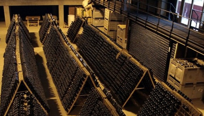 Wine Racks at Ernesto Catena Vineyards